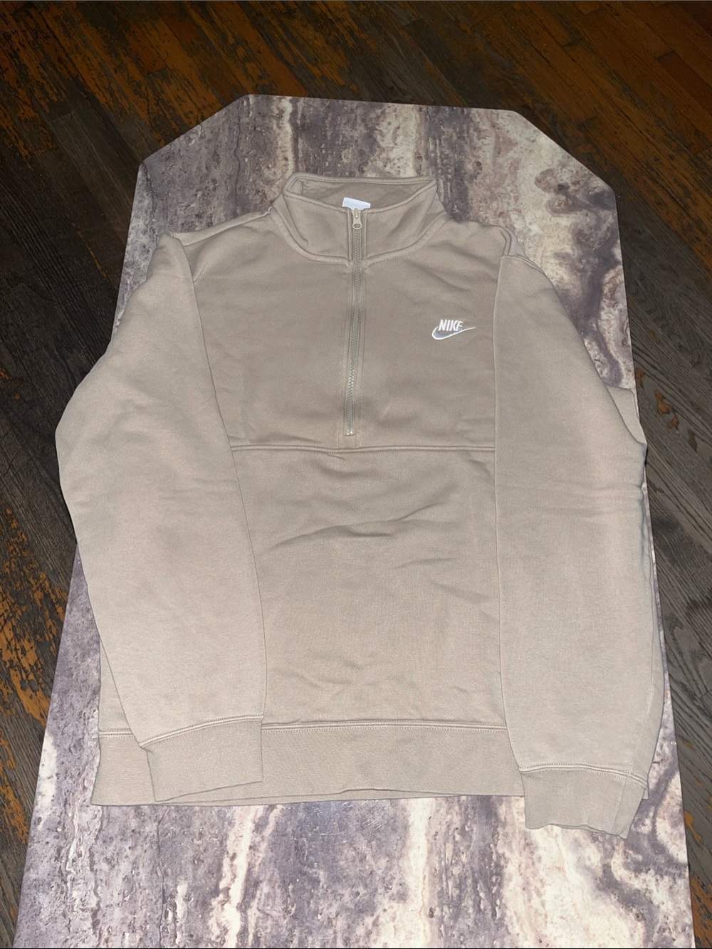 Nike Men’s Half-Zip Sweatshirt - Taupe Brown